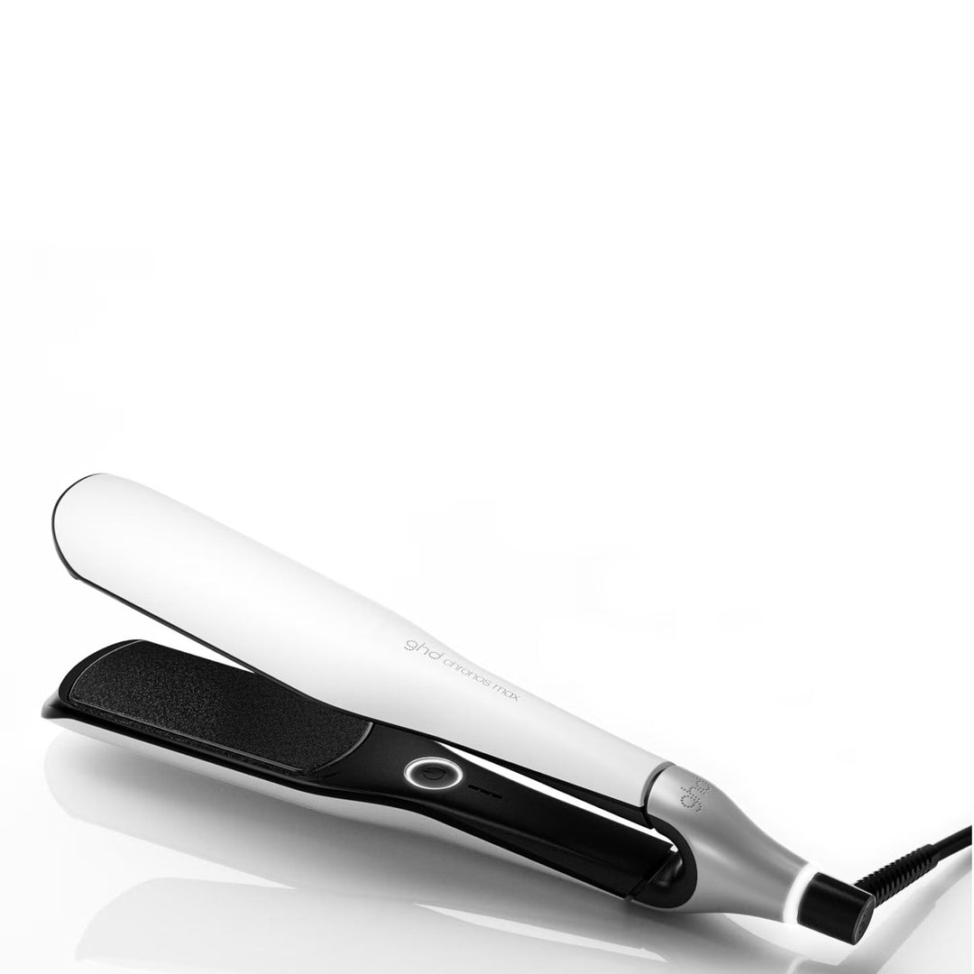 Chronos Max Wide Plate Hair Straightener White - GLAM MODA