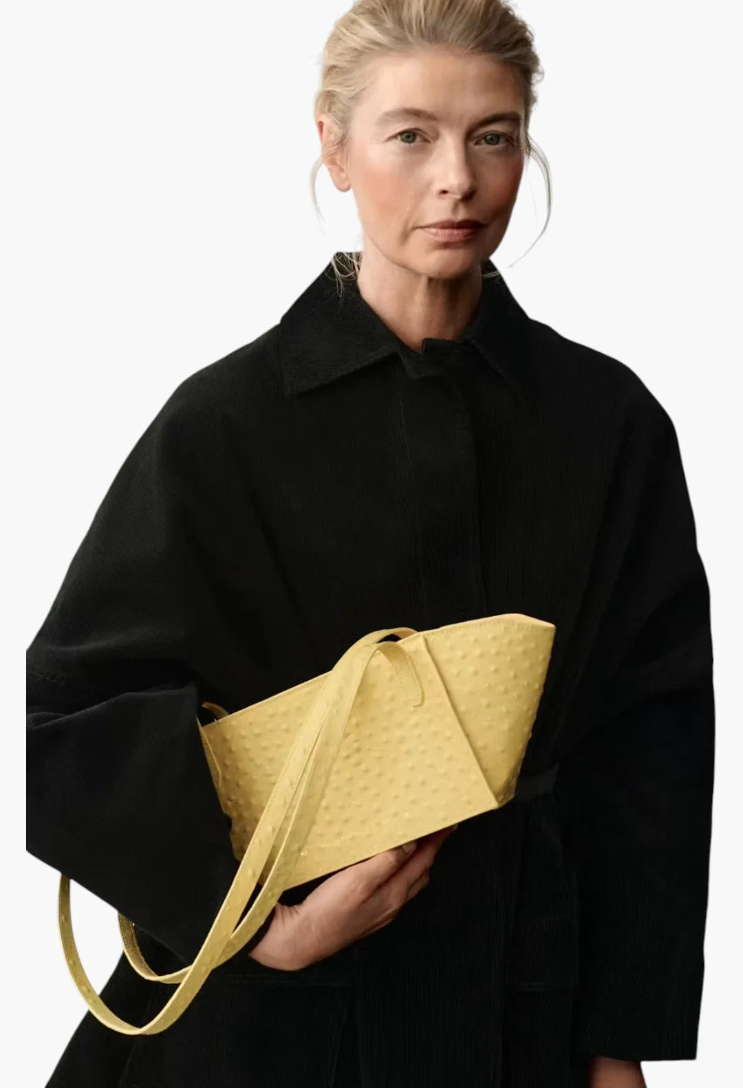 Elongated Shoulder Bag Milky Amber