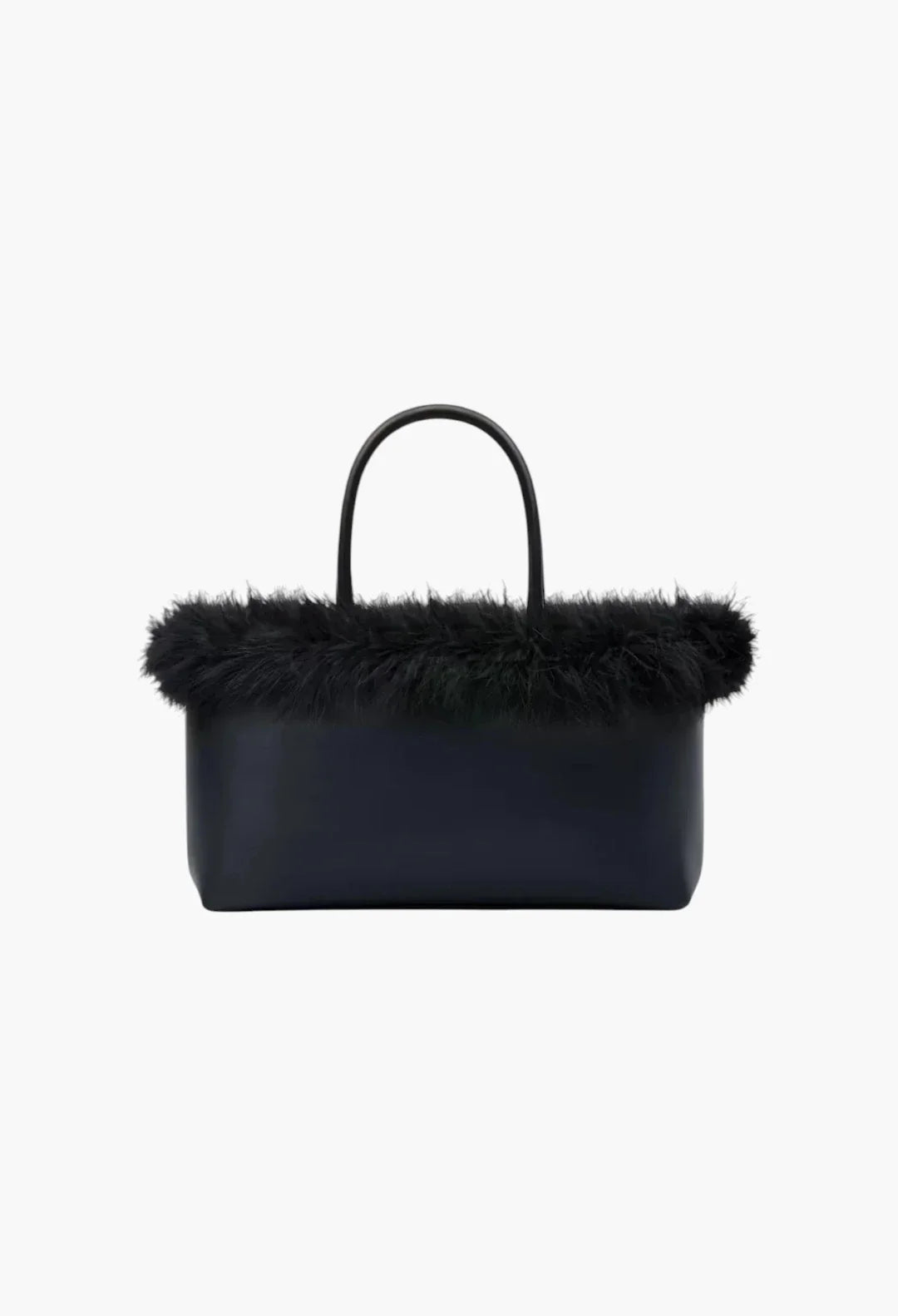 Shopper with Feathers Black