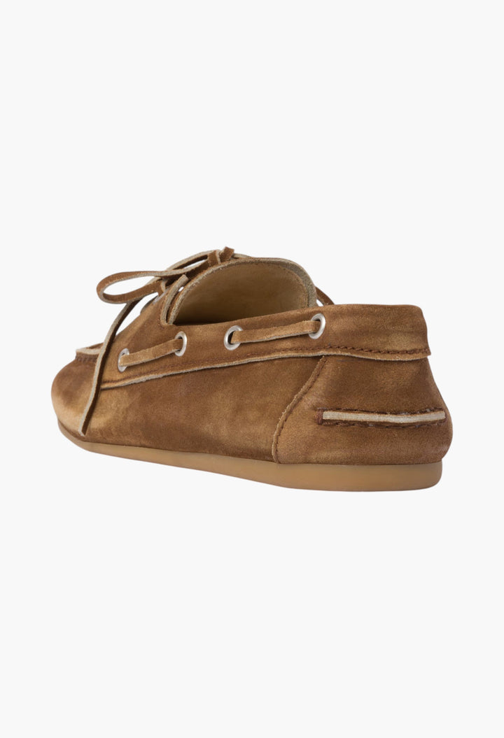 Cinnamon - Faded Unlined Suede Loafers - GLAM MODA