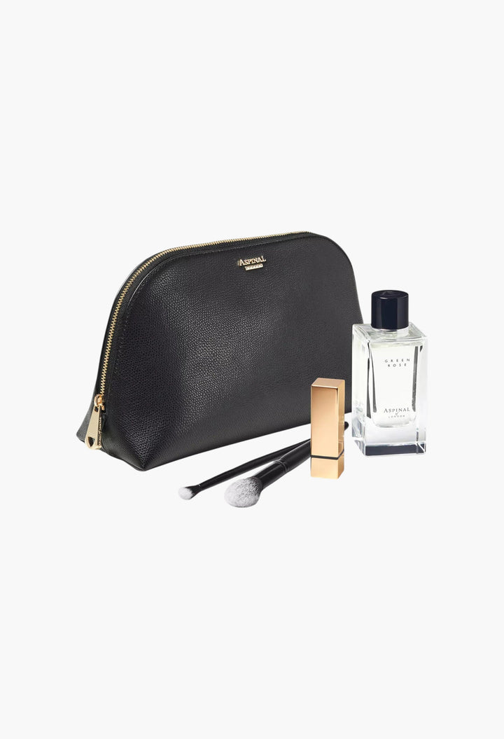 Classic Large Saffiano-Leather Cosmetic Case - GLAM MODA