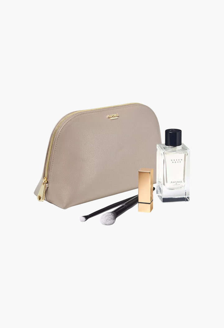 Classic Large Saffiano-Leather Cosmetic Case - GLAM MODA