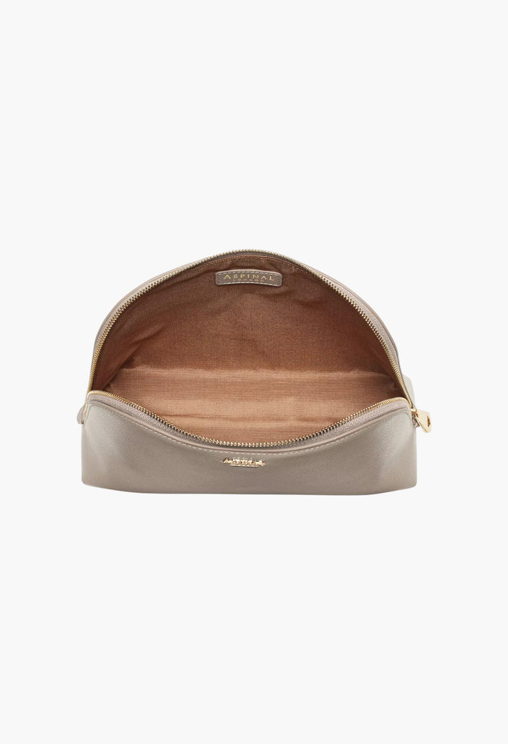 Classic Large Saffiano-Leather Cosmetic Case - GLAM MODA