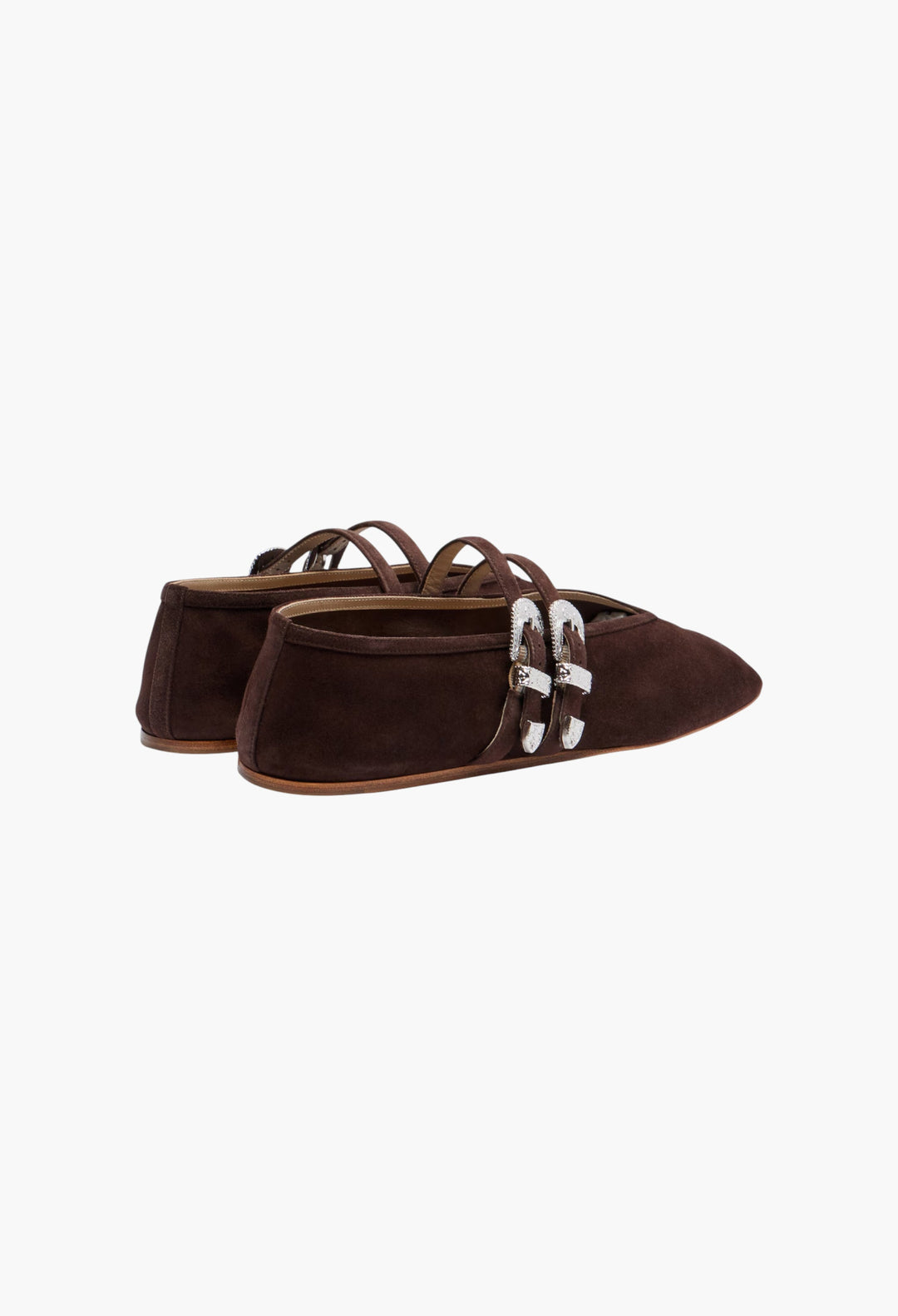 Claudia suede ballet flats - GLAM MODA
