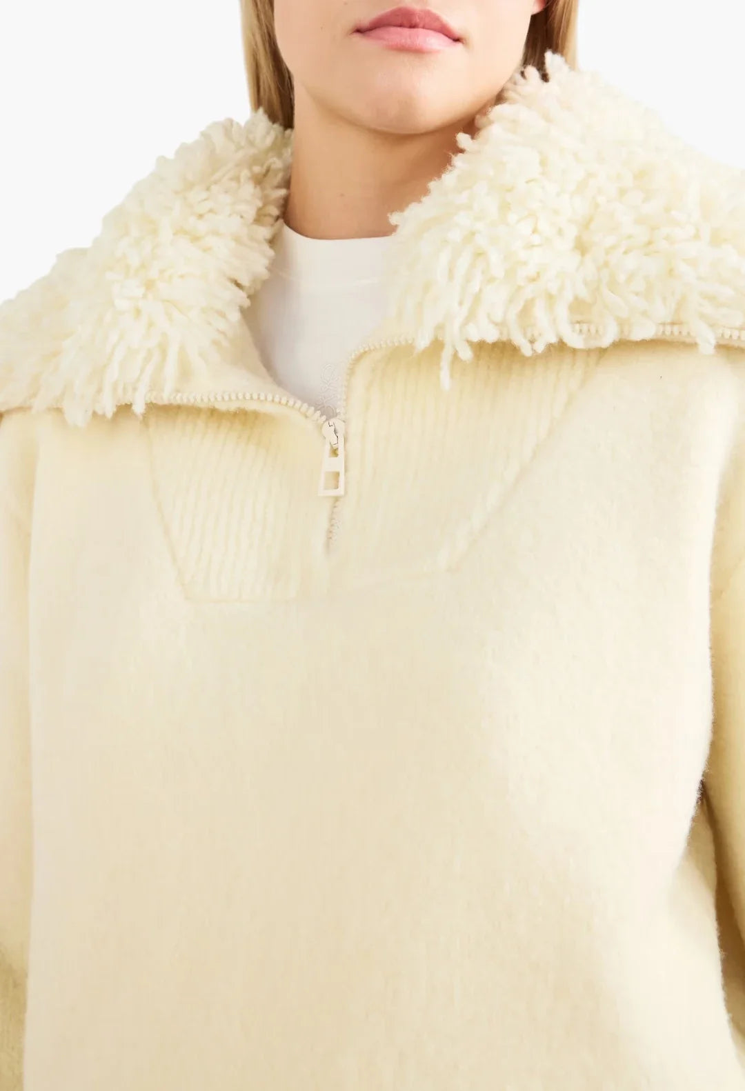 Logo-embroidered wool-blend sweater
