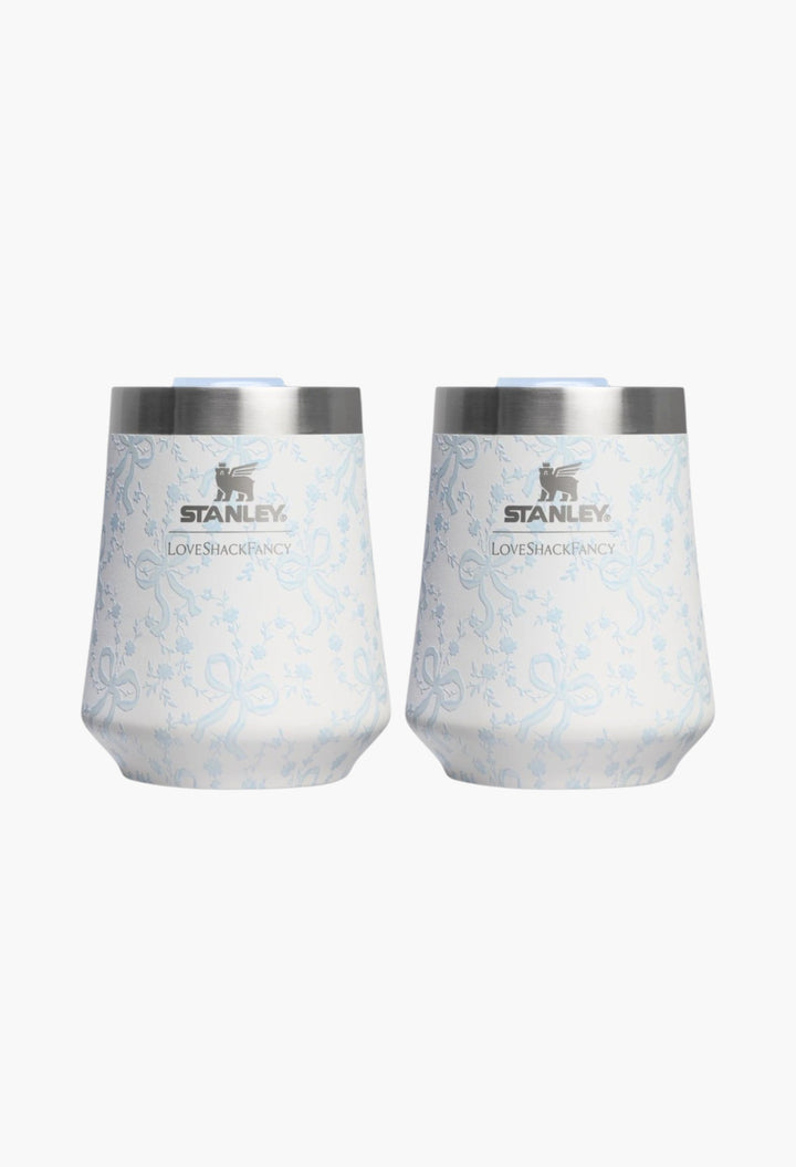 Stanley 1913 x LoveShackFancy 假日系列珍藏葡萄酒杯組 | 11 盎司 (2 件裝)