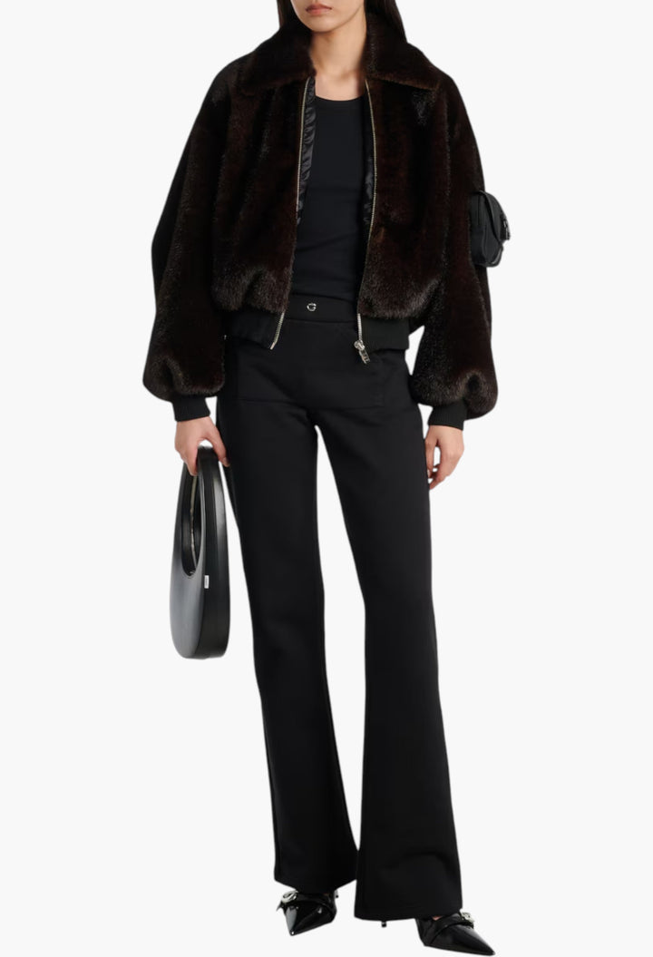 Cropped Bomber Jacket - GLAM MODA