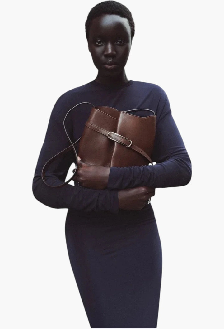 Belted Bucket Bag