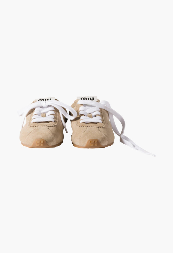 Desert Beige - Plume Suede Mules - GLAM MODA