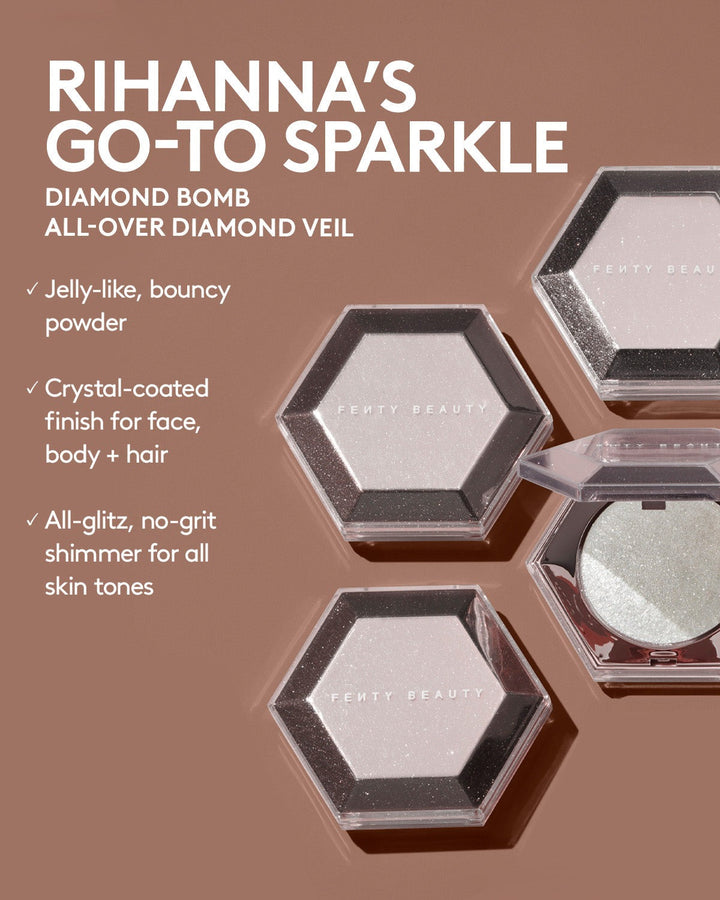 Diamond Bomb All Over Diamond Veil - GLAM MODA