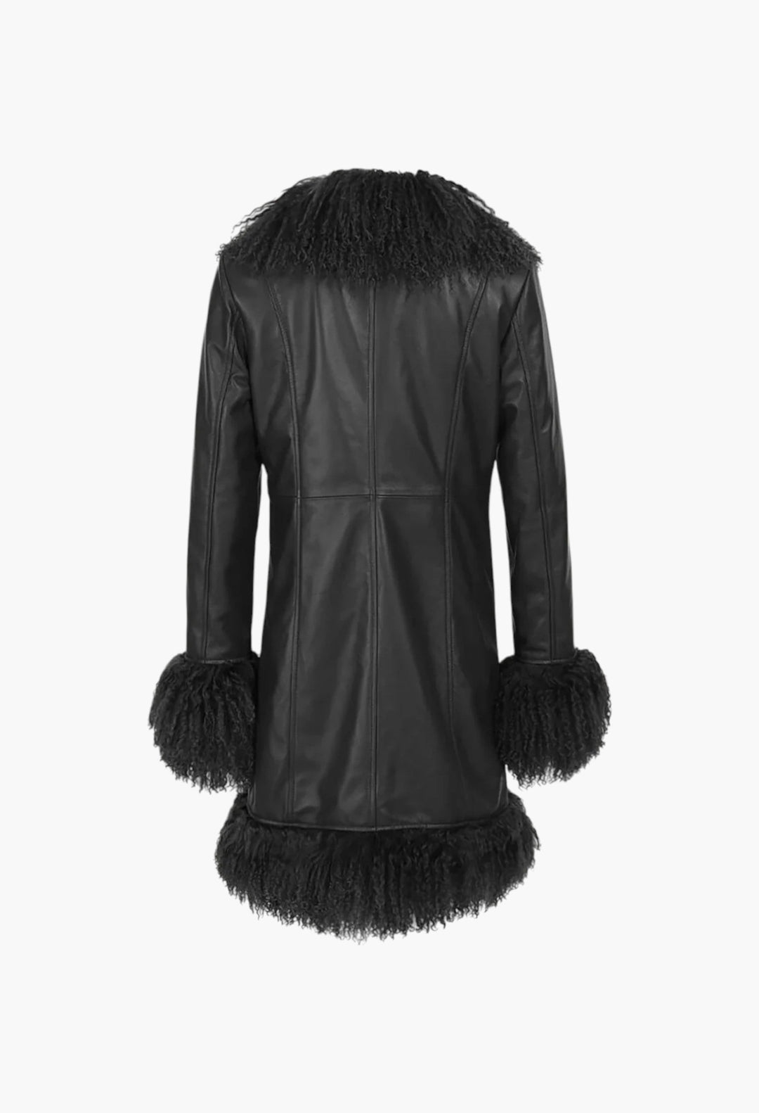 Dorothy Midi Leather Coat - GLAM MODA
