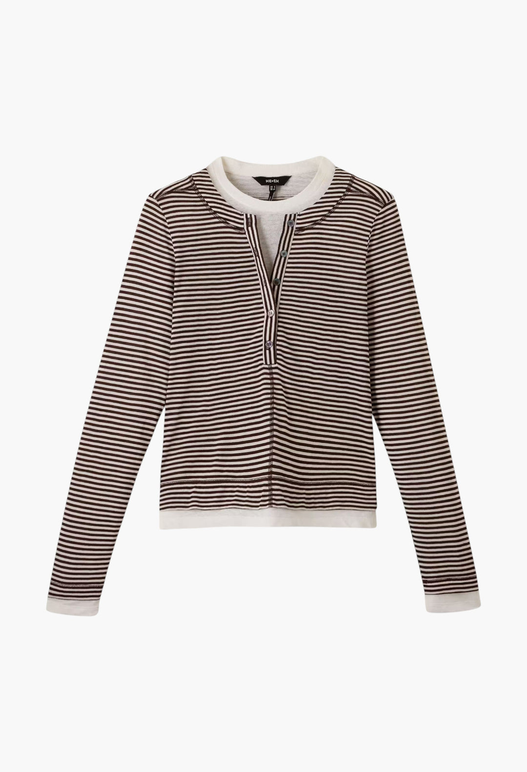 Double Layer Top - Wool-Blend Jersey - GLAM MODA