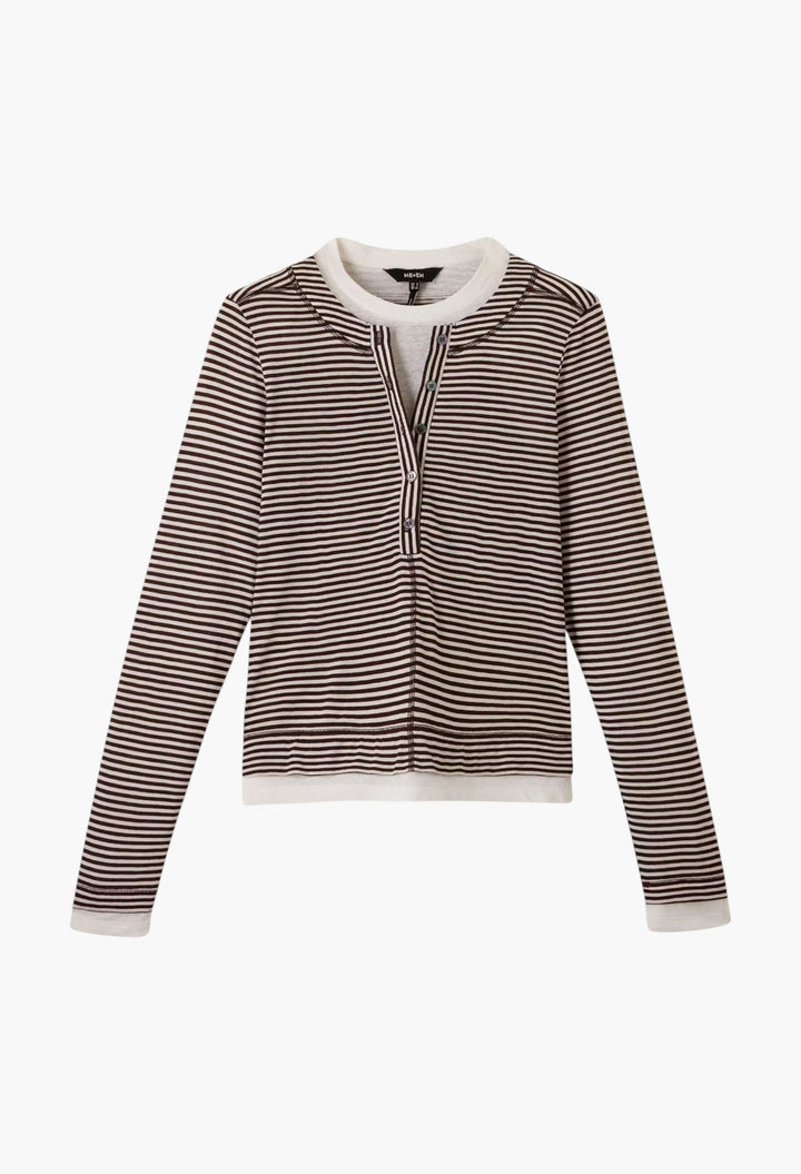 Double Layer Top - Wool-Blend Jersey - GLAM MODA