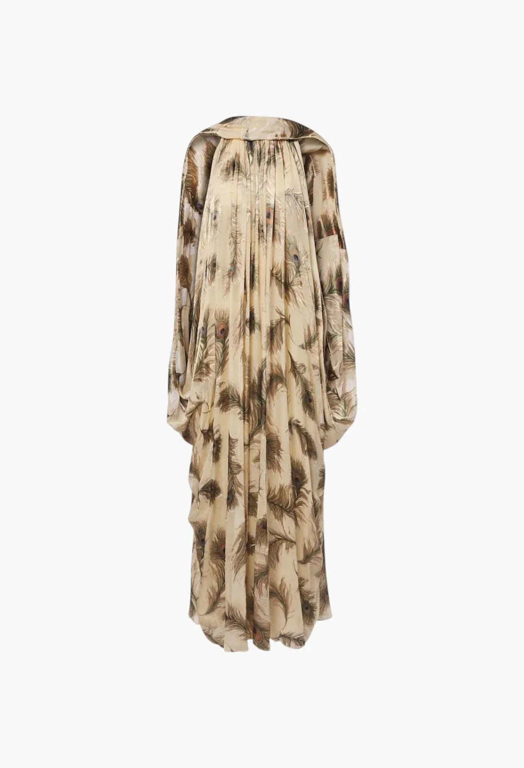 Ascent Burnout printed silk halterneck gown