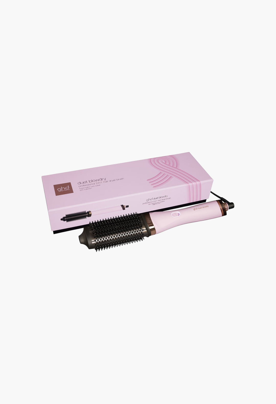 Duet Blowdry - Charity Limited Edition Hair Dryer Brush in Pink Sorbet - GLAM MODA