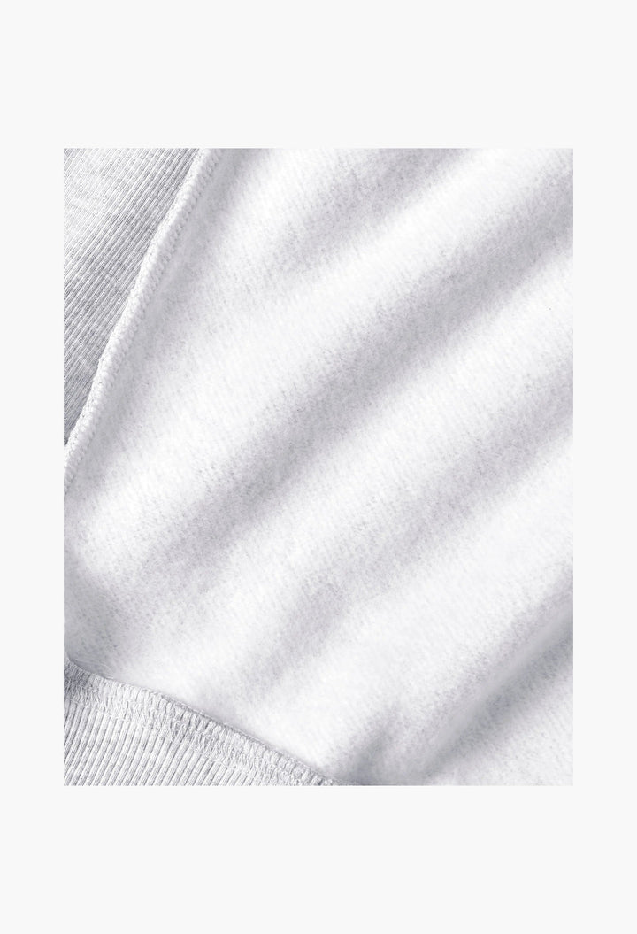 Essentials Zip-Up Hoodie Grey Melange - GLAM MODA
