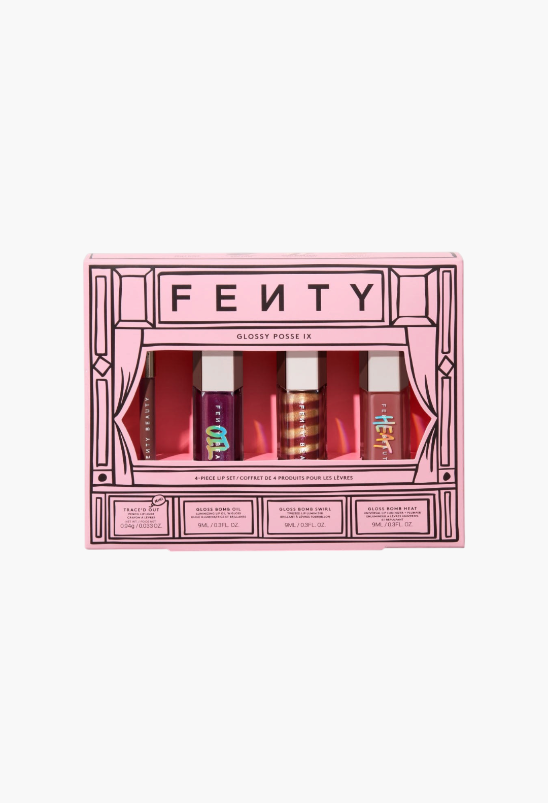 Fenty Beauty Glossy Posse IX 4-Piece Lip Set