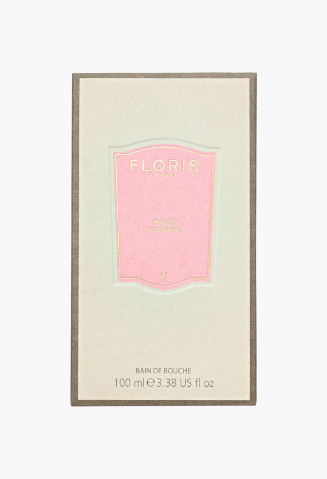 GLAM MODA Rose mouthwash in a 100ml cream and pink box with elegant floral branding and gold lettering