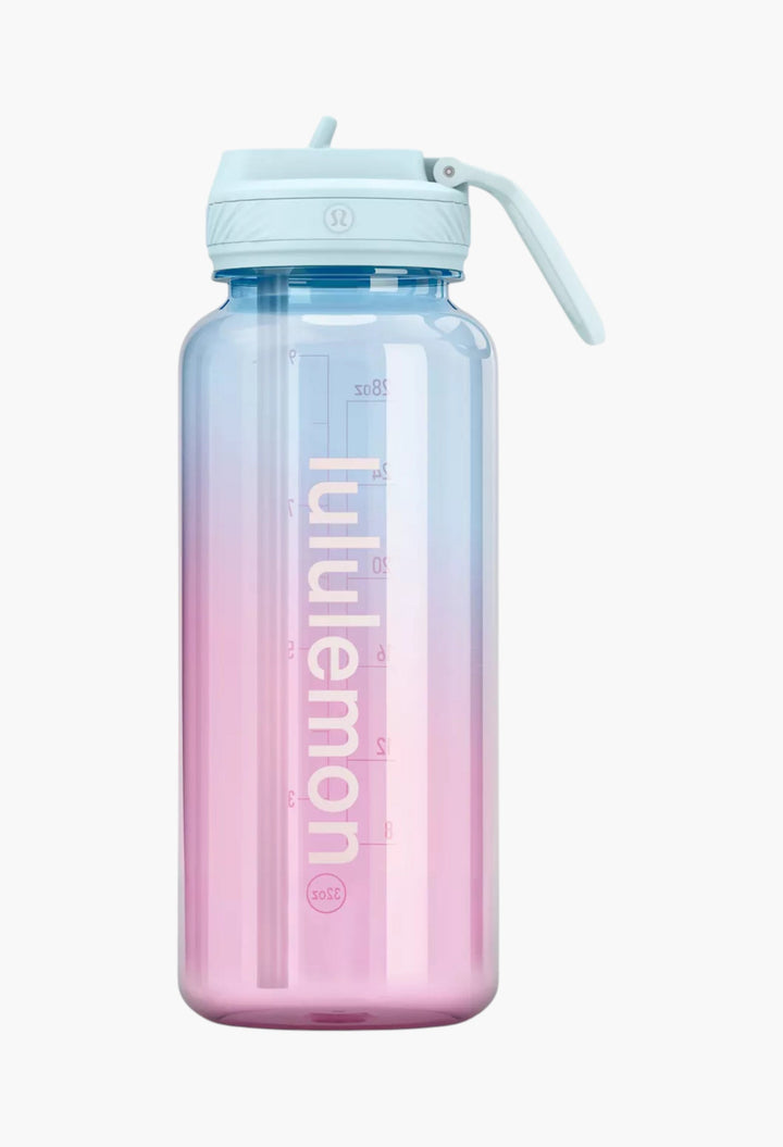 Back to Life Clear Bottle 32oz Straw Lid