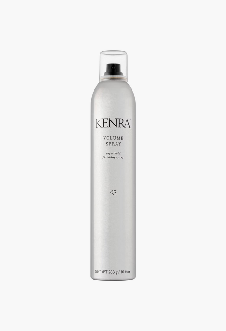 GLAM MODA Kenra Volume Spray 25 super hold finishing hair spray in a 10oz silver aerosol can