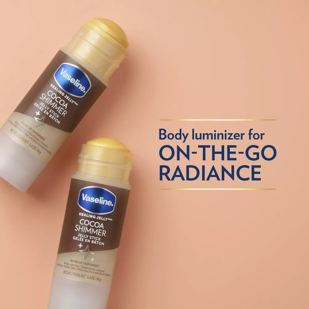 Vaseline Cocoa Shimmer Jelly Stick Cocoa Butter - 1.4oz - GLAM MODA