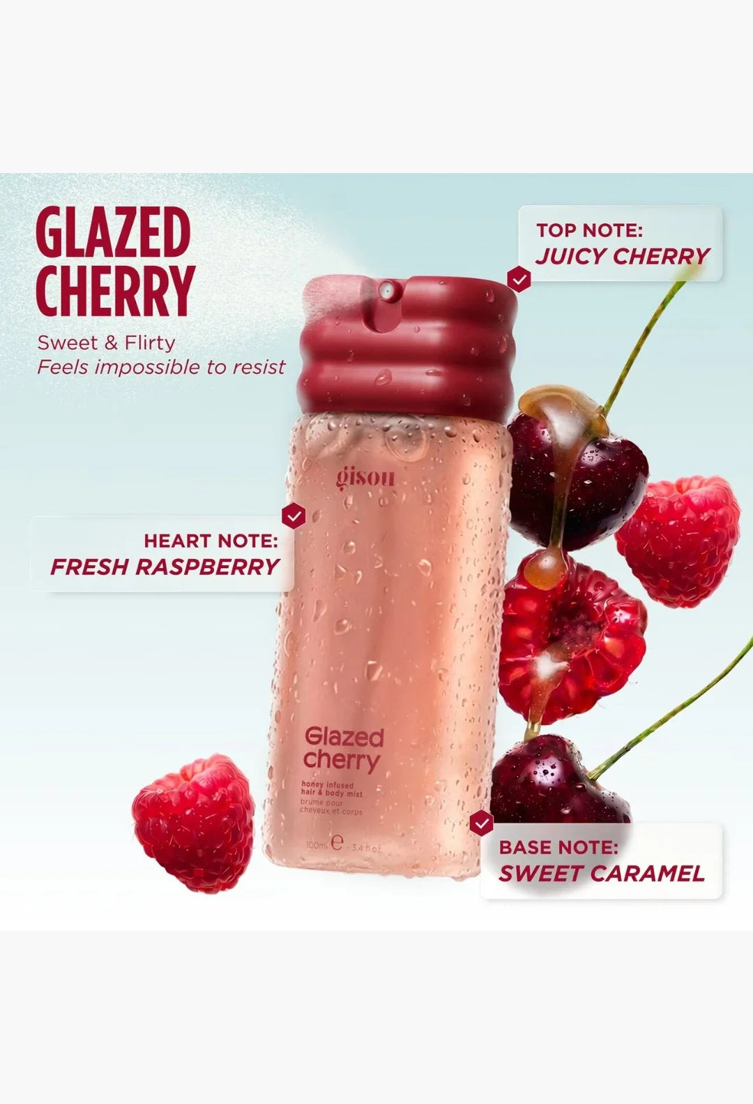 Honey Infused Hair & Body Mist Glazed Cherry