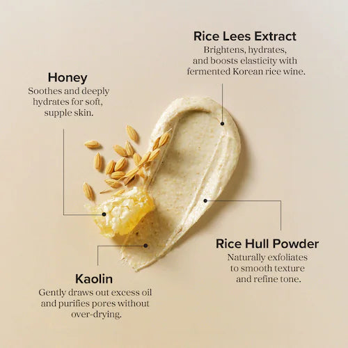 Ground Rice and Honey Glow Mask - GLAM MODA