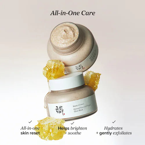Ground Rice and Honey Glow Mask - GLAM MODA