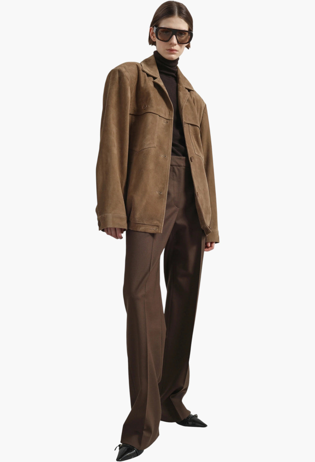 Hester Faux Suede Jacket - Camel - GLAM MODA