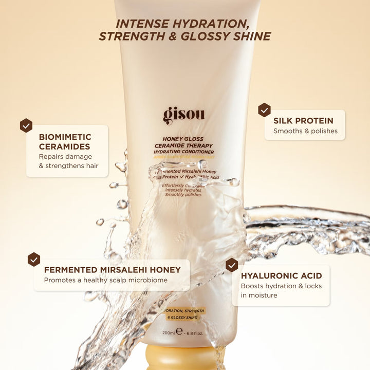 Honey Gloss Ceramide Therapy Hydrating Conditioner 200ml - GLAM MODA