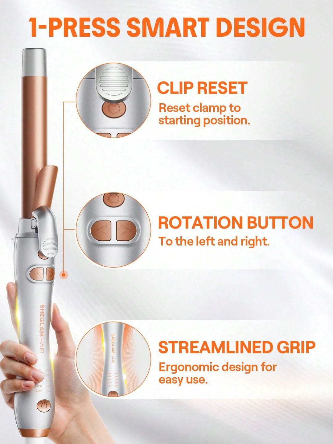 It-Curl Rotating Curling Iron - Uk Plug