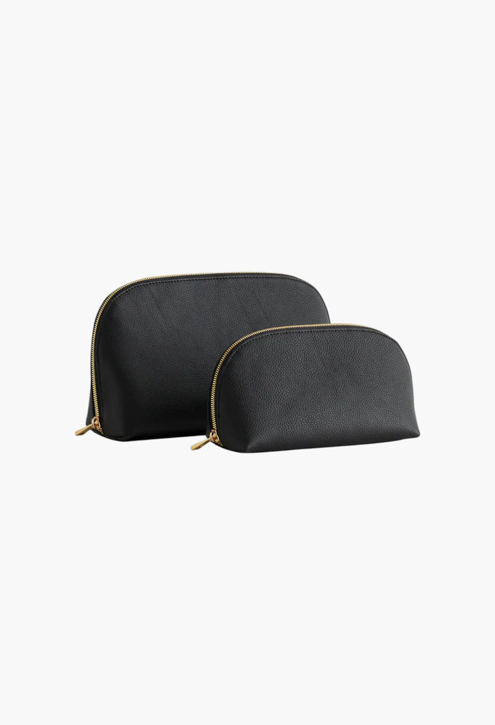 Italian Leather Pouch Travel Set - GLAM MODA