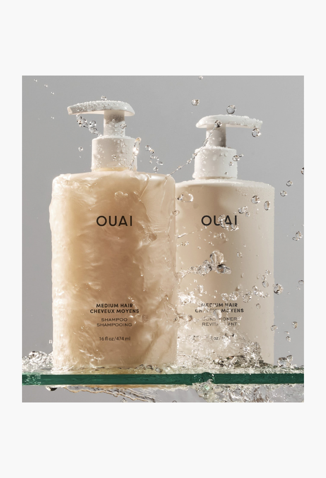 OUAI Medium Hair Shampoo & Conditioner Jumbo Set