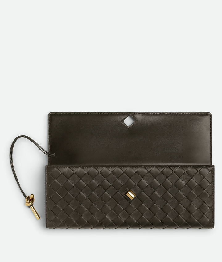 Kaki - Andiamo Clutch - GLAM MODA