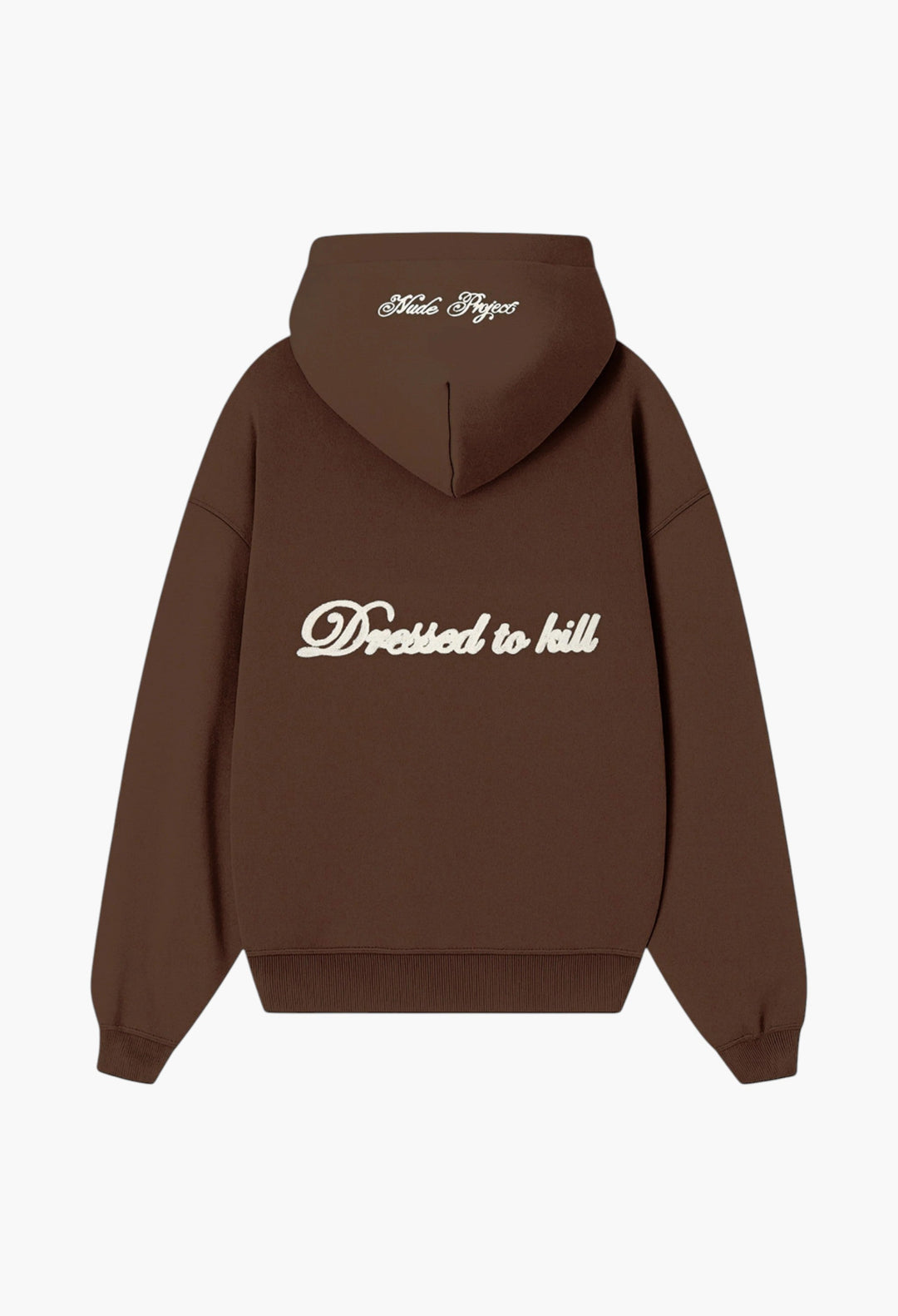 Kill Bill Zip-Up Hoodie Brown - GLAM MODA