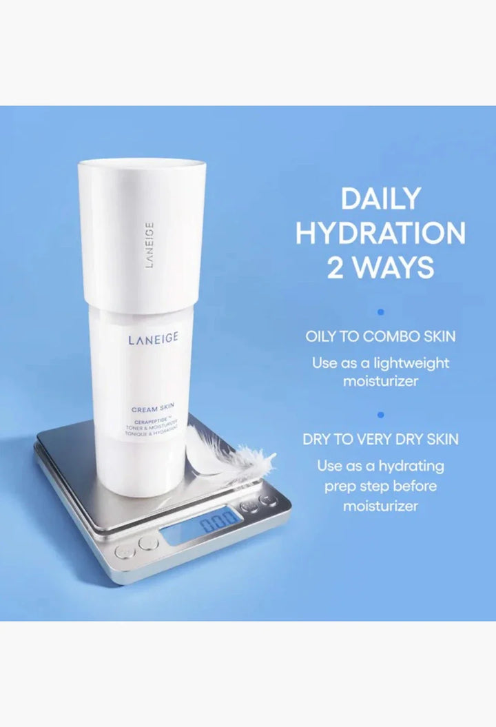 Mini Cream Skin Milky Toner Mist with Ceramides & Peptides for Nourishing Hydration