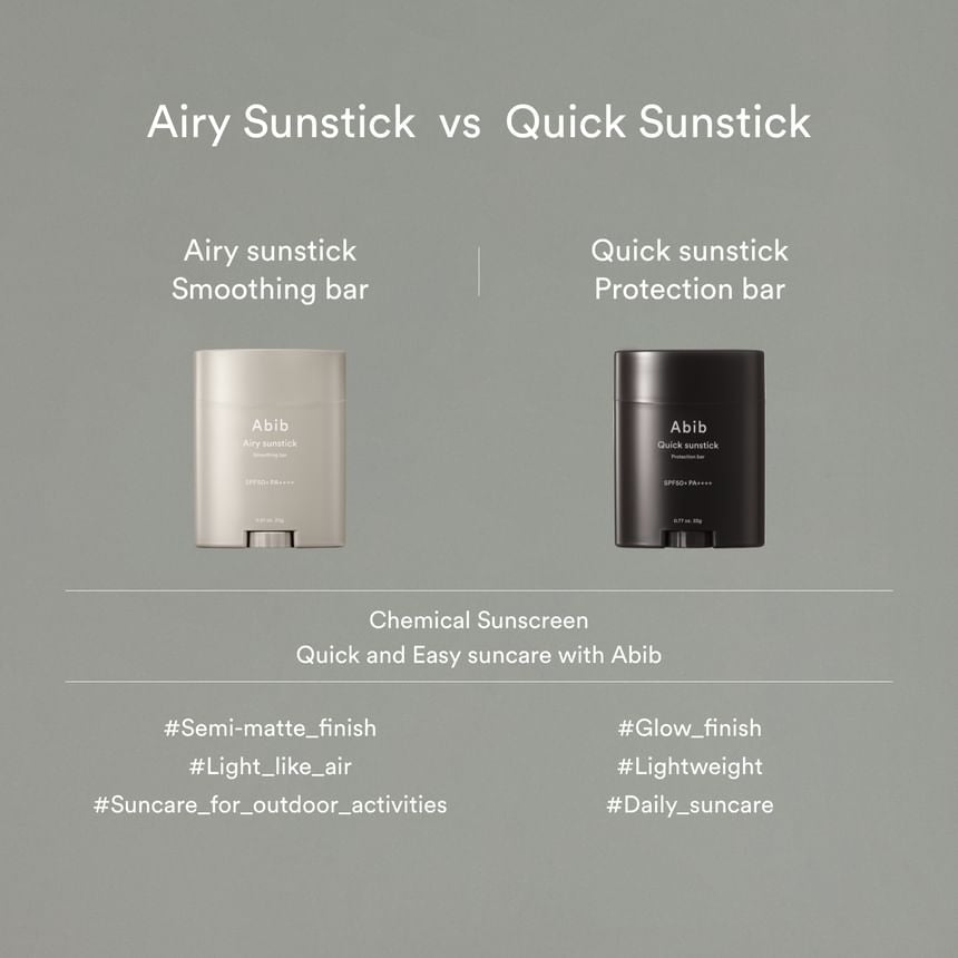 Abib - Airy Sunstick Smoothing Bar - GLAM MODA