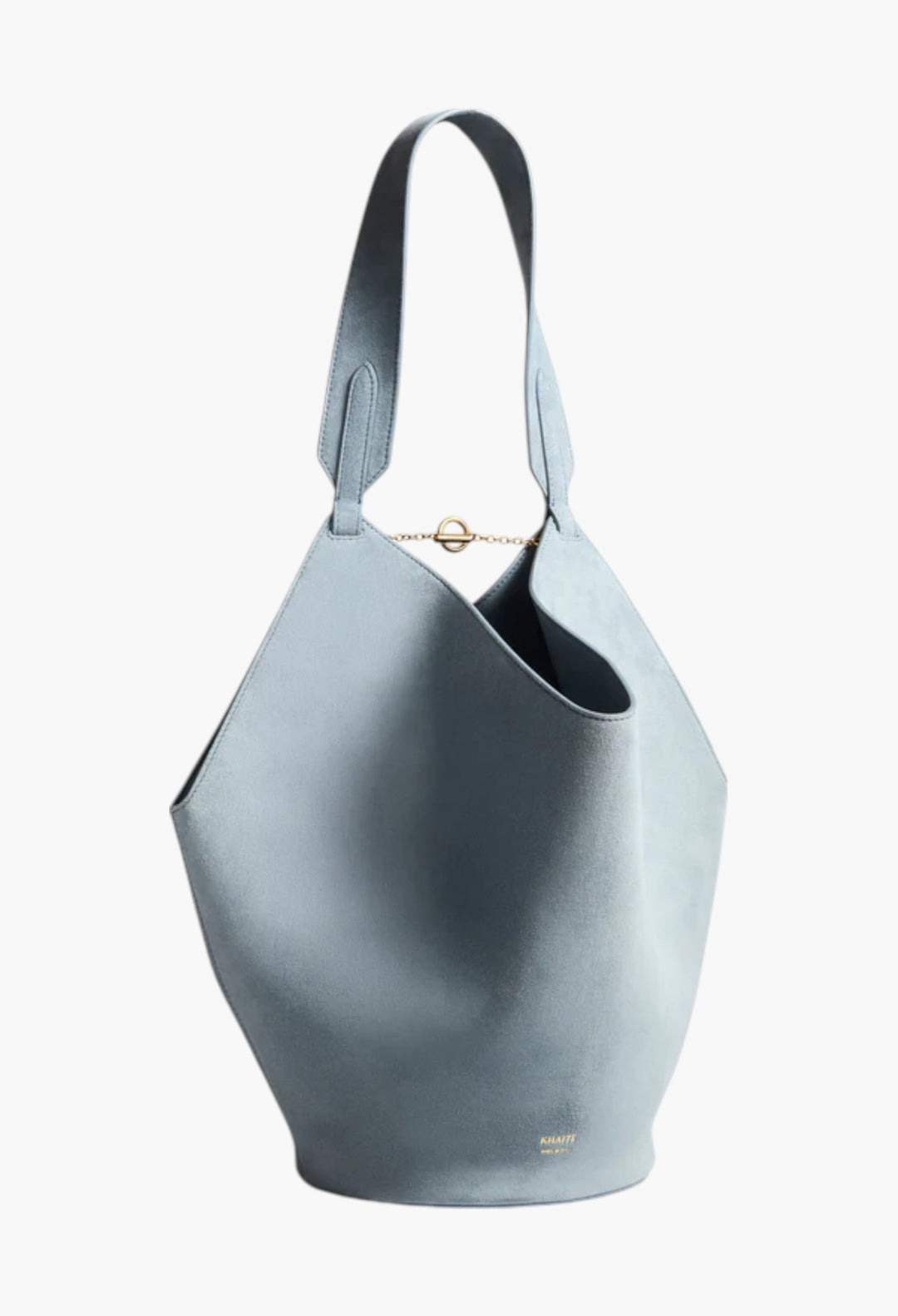 Lead Suede - Small Lotus Tote - GLAM MODA