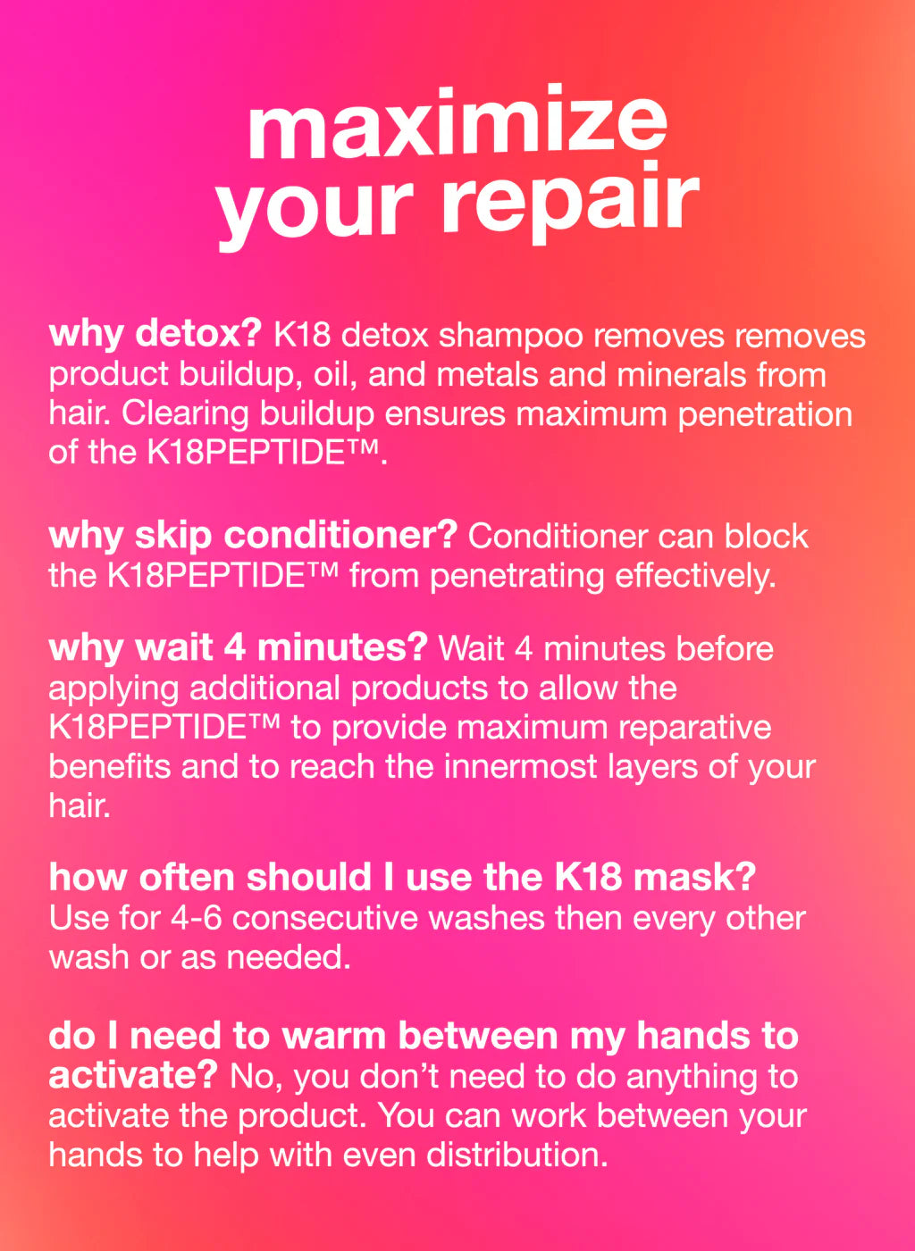 Leave-In Molecular Repair Hair Mask - GLAM MODA