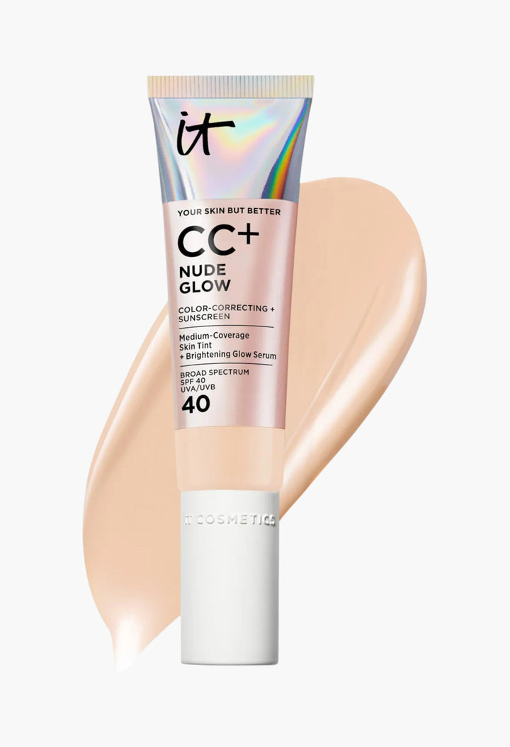 CC+ Nude Glow Lightweight Foundation + Glow Serum with SPF 40 and Niacinamide - GLAM MODA