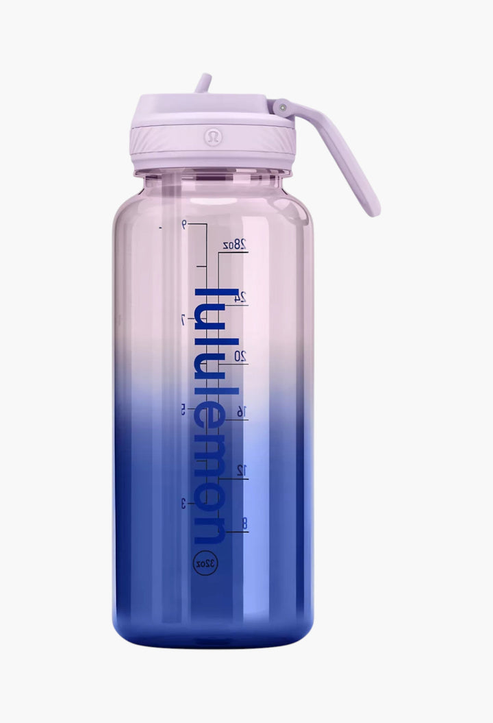 Back to Life Clear Bottle 32oz Straw Lid