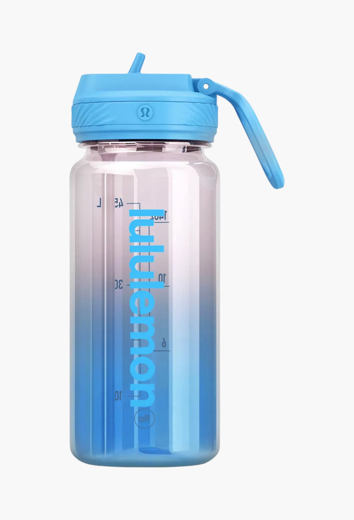 Back to Life Clear Bottle 18oz Straw Lid Ombre - GLAM MODA