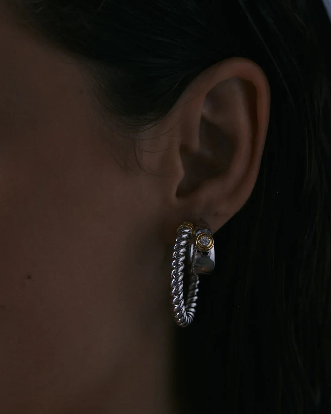 The Sierra Rope Hoops - Silver - GLAM MODA