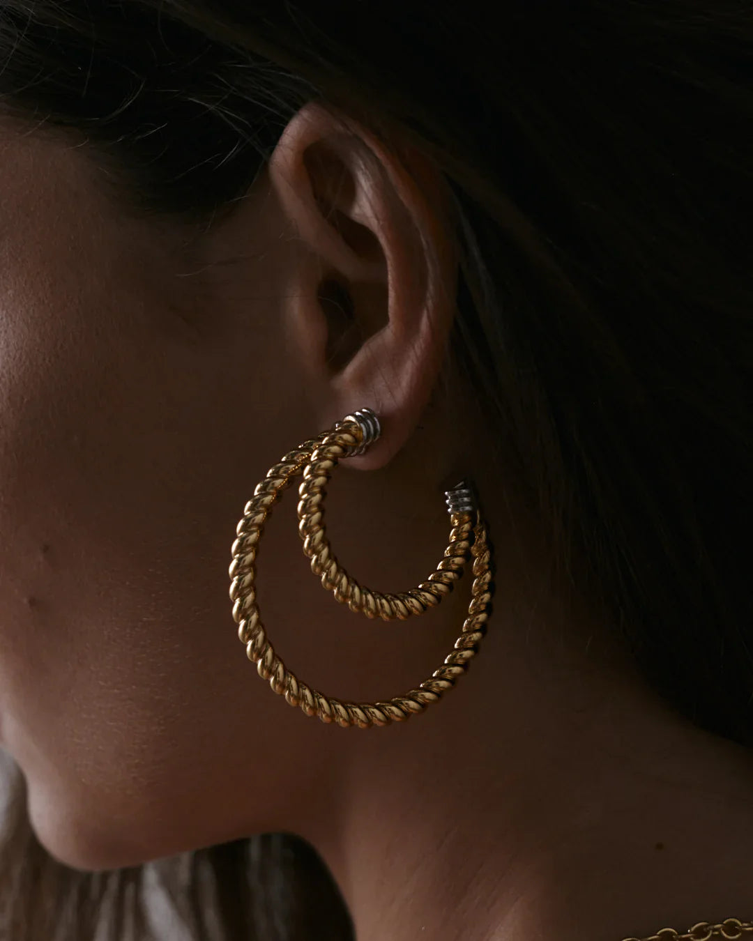 The Sierra Rope Hoops - Silver - GLAM MODA