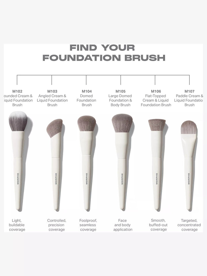 M103 Angled Cream & Liquid Foundation Brush - GLAM MODA