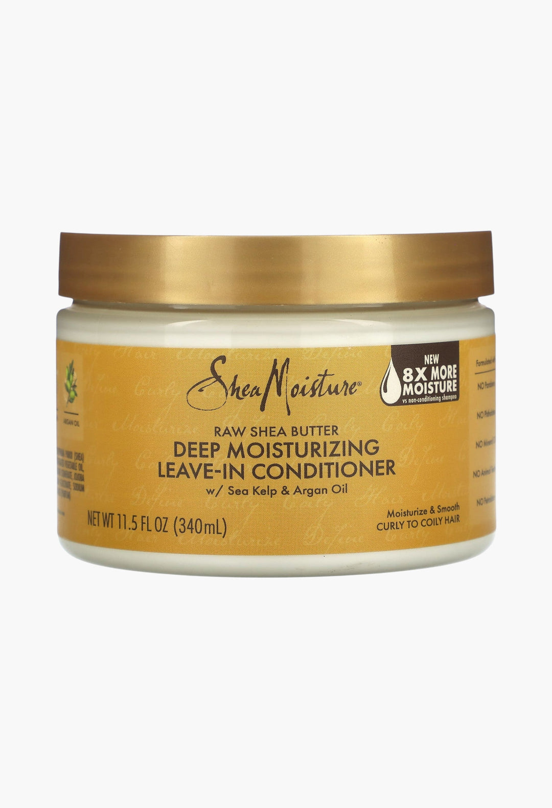 Raw Shea Butter, Deep Moisturizing Leave-In Conditioner, Curly to Coily Hair