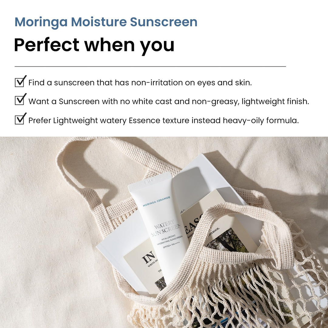 Moringa Ceramide Hyaluronic Acid Hydrating Watery Sunscreen