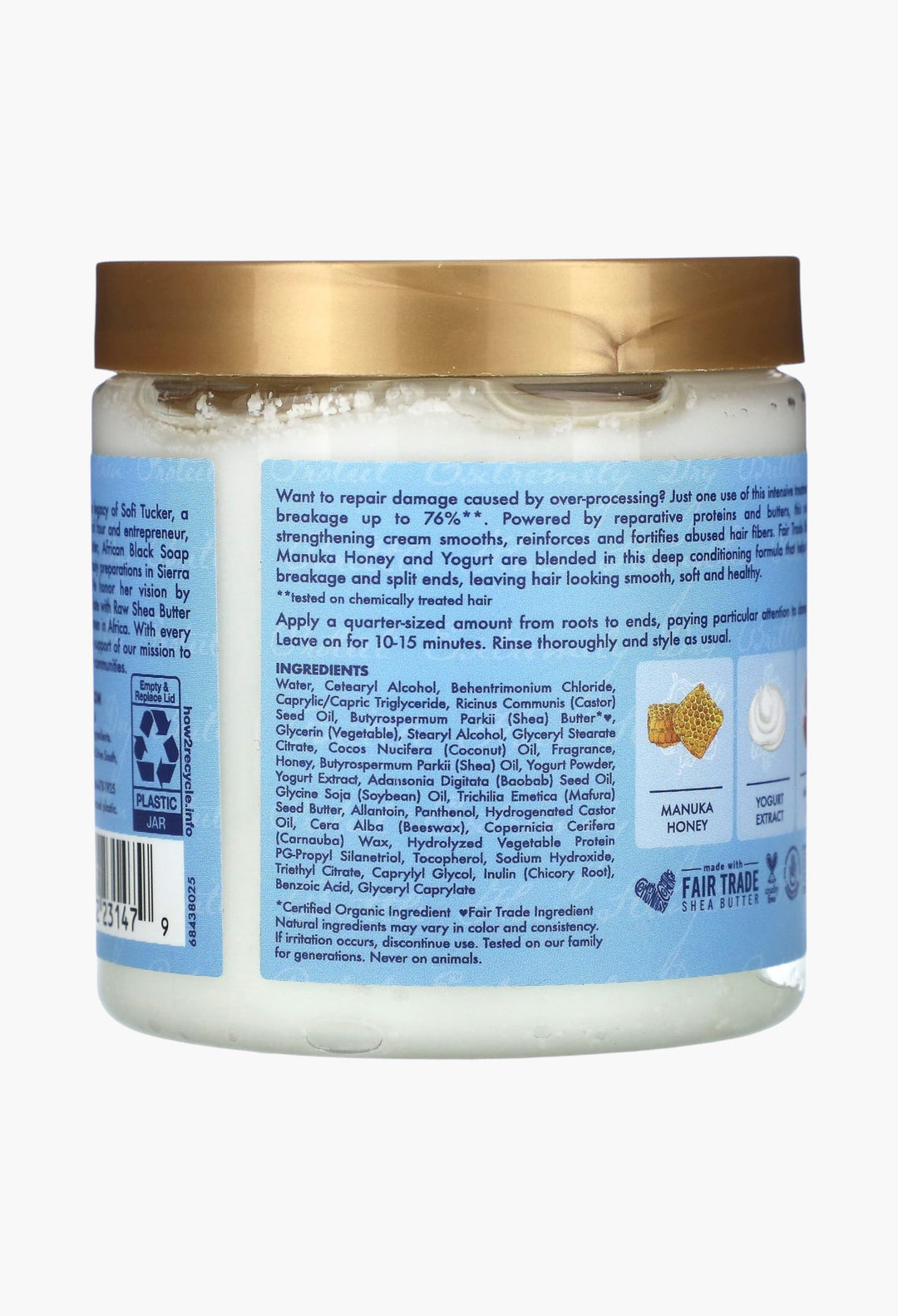 Manuka Honey & Yogurt, Hydrate + Repair Protein Power Treatment