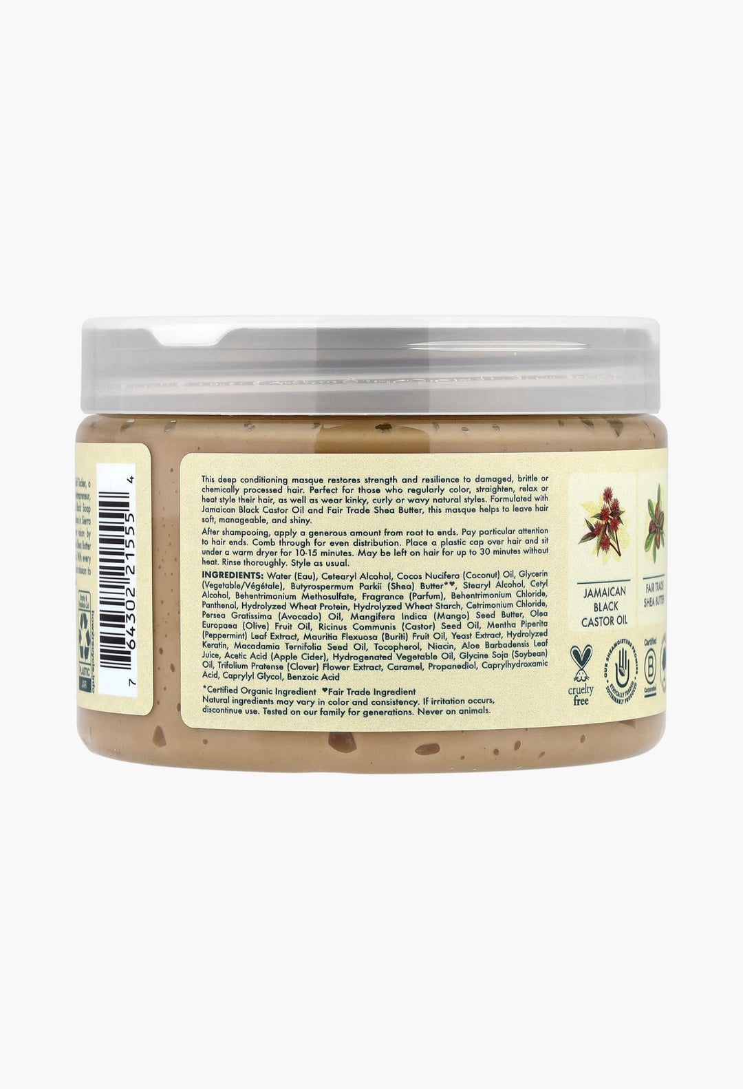 Jamaican Black Castor Oil, Strengthen & Restore Treatment Masque