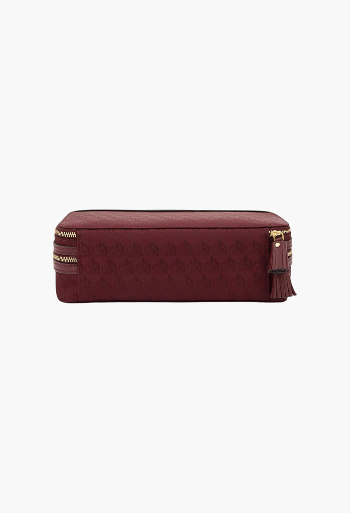 Make Up Logo-Branded Shell Makeup Bag - GLAM MODA